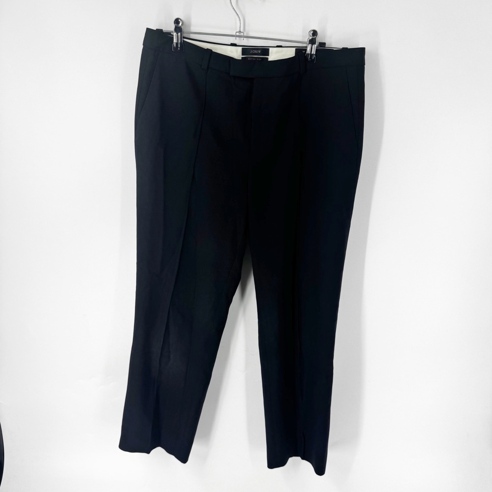 J.Crew Eaton Boy Black Italian Wool Trousers Tollegno 1900 Dress Pants 03704 6